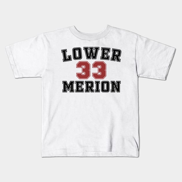 LOWER MERION Kids T-Shirt by coldink